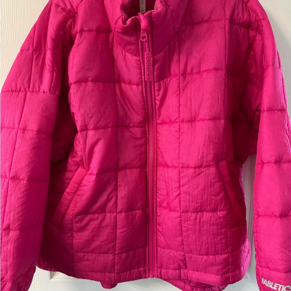 Fabletics Hot Pink Puffer Jacket